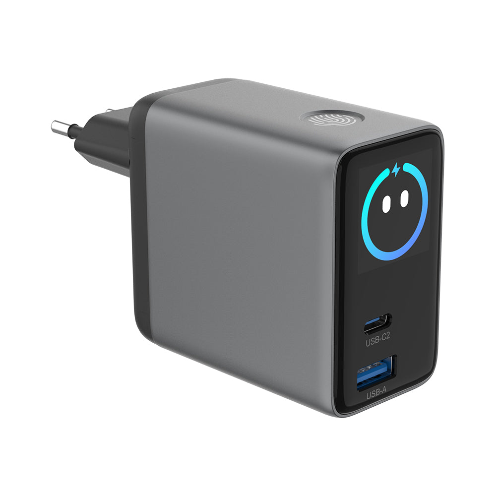 Portable Charger 100W Built-in Smart Display and Retractable Cable
