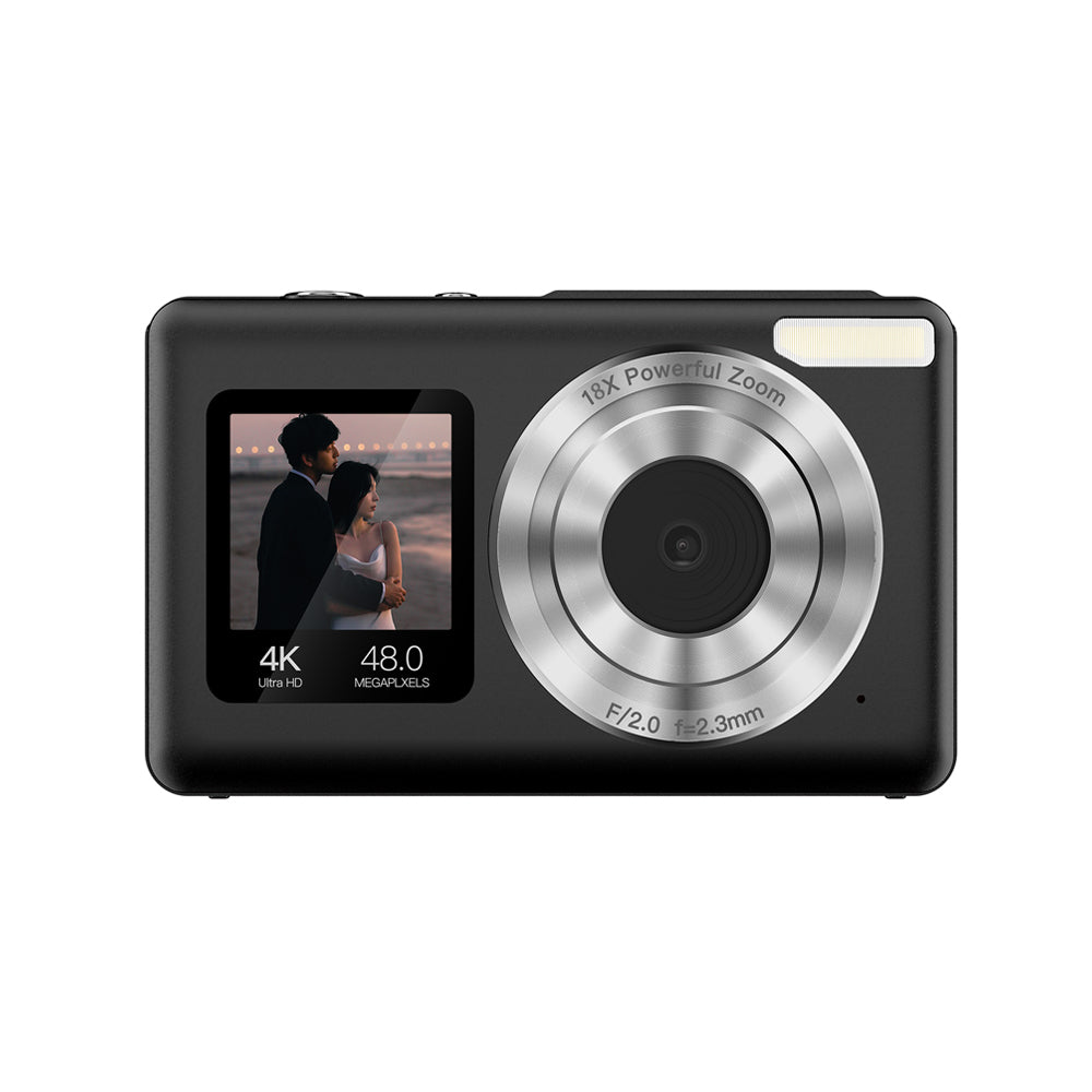 Digital Camera 48MP Autofocus 4K Camera 18X Zoom with Dual Lens